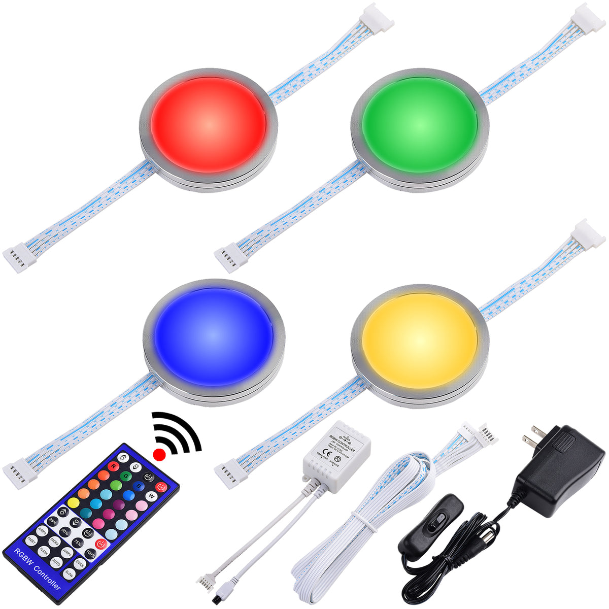 LED Under Puck Lighting RGBWW Color Changing Lvyinyin Online