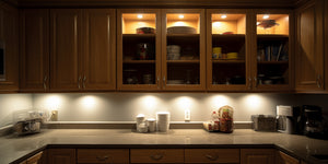 under cabinet led puck lighting for kitchen counter 