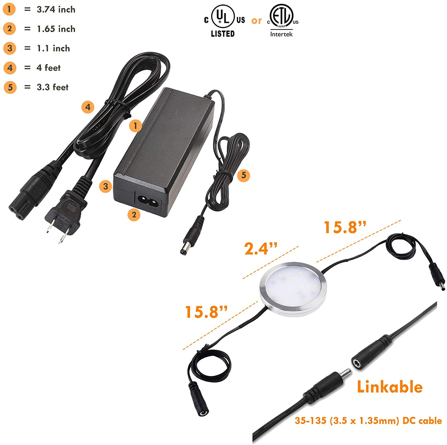 thumbnail image 2 of Best Aiboo Wireless Led Under Cabinet Lighting Dimmer With Rf Remote Control 6 L 2 of 14