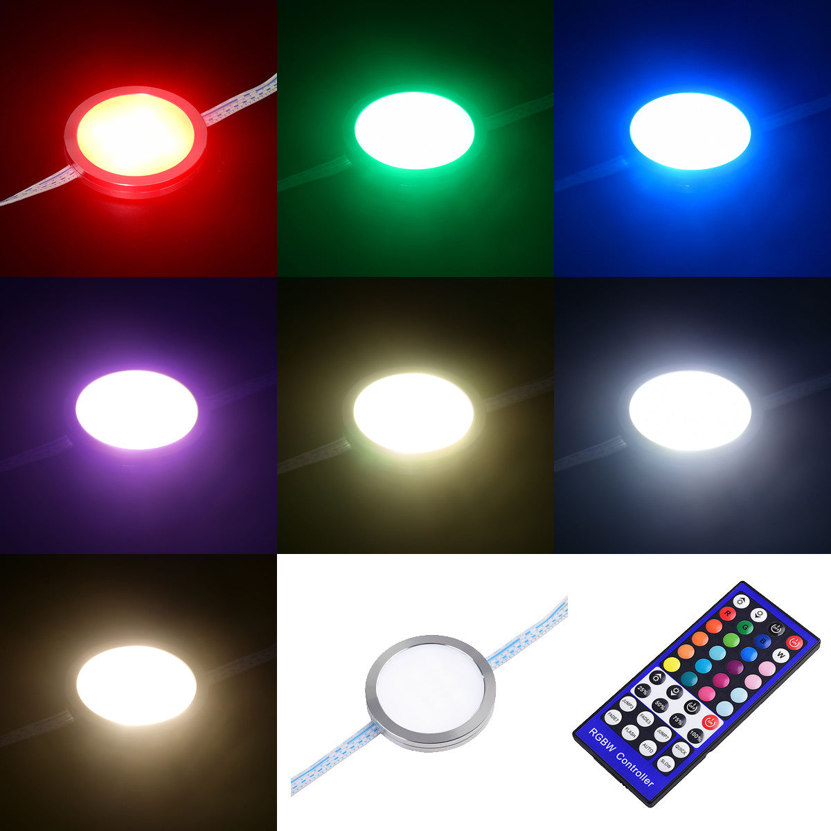 Wired puck lights with remote discount